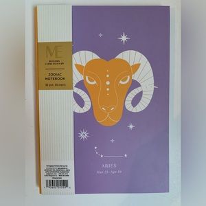 Modern Expressions ME Aries Zodiac Lined Notebook Journal New Mar 21- April 19